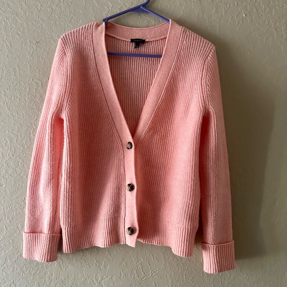 Talbots Pink Cardigan Sweater